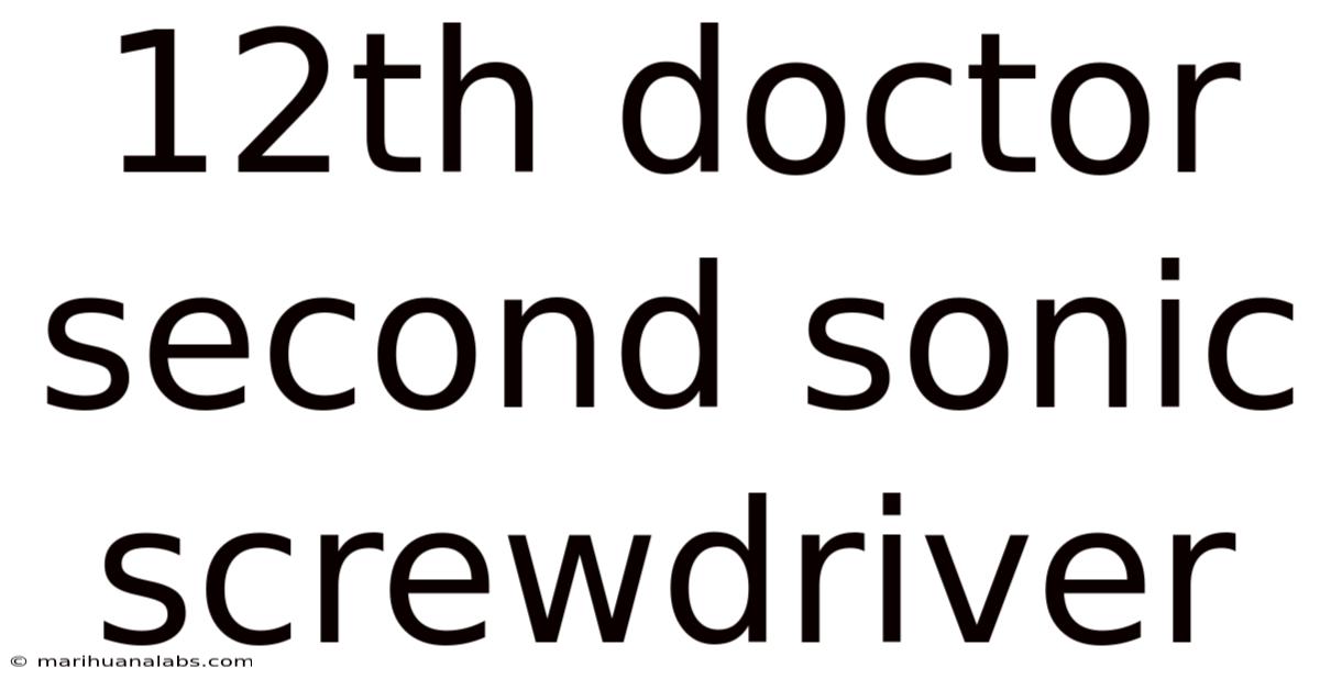 12th Doctor Second Sonic Screwdriver