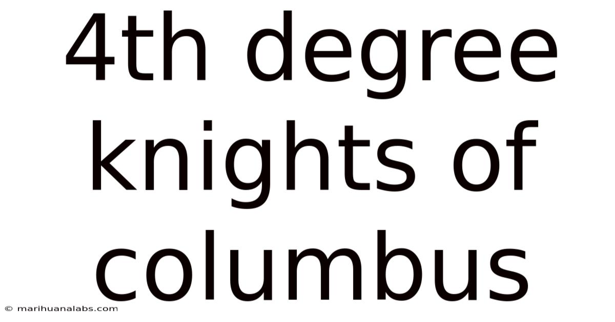 4th Degree Knights Of Columbus