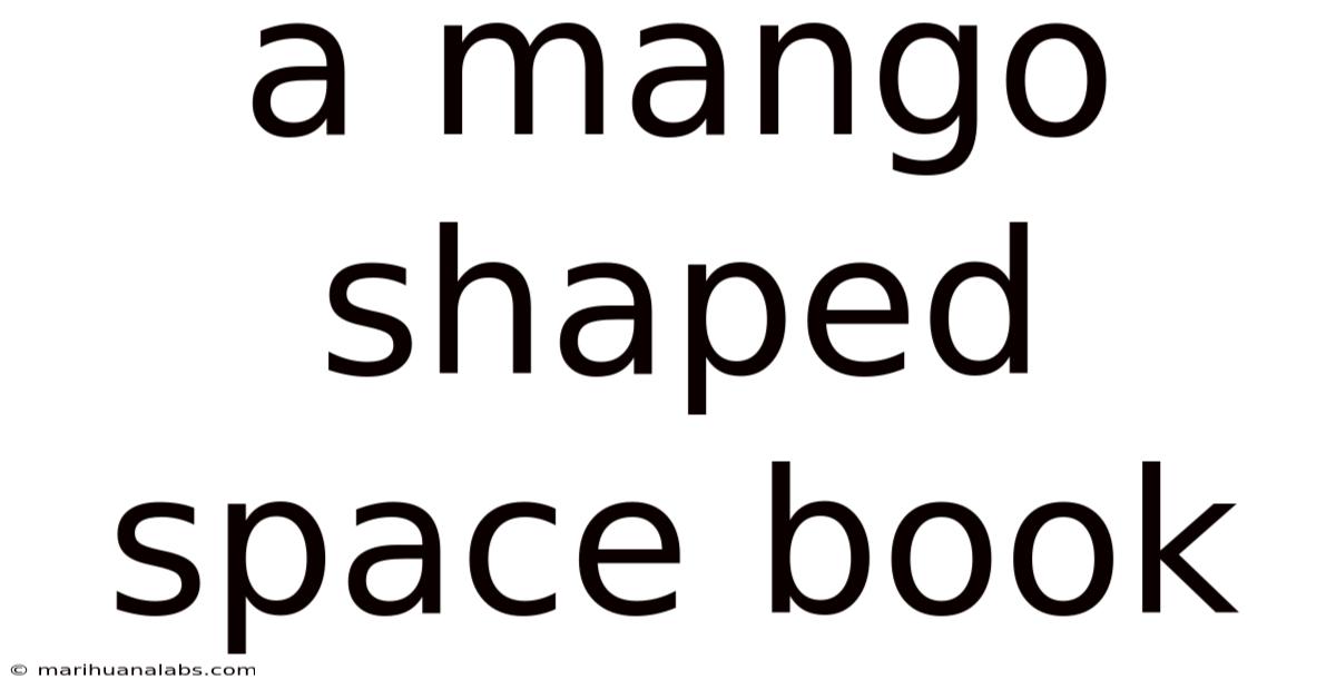 A Mango Shaped Space Book