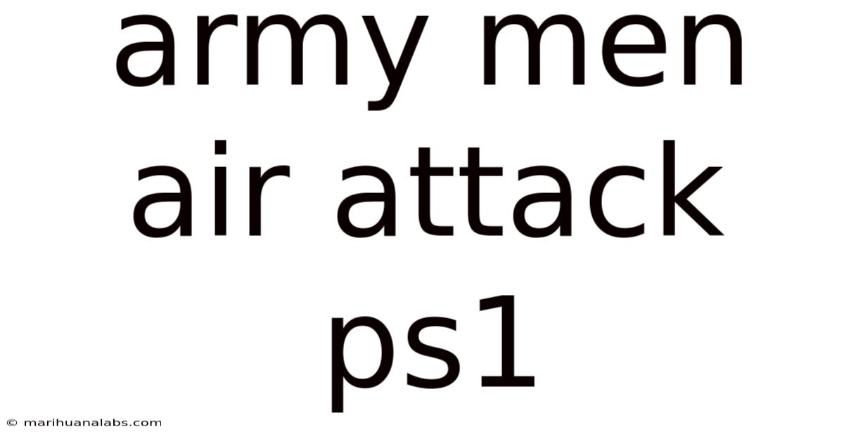 Army Men Air Attack Ps1