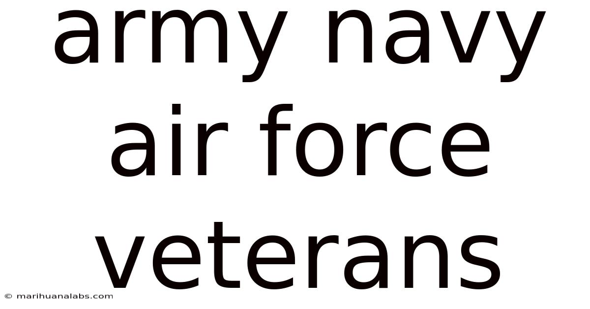 Army Navy Air Force Veterans