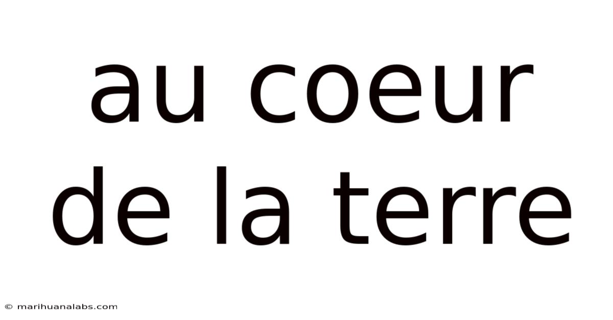 Au Coeur De La Terre