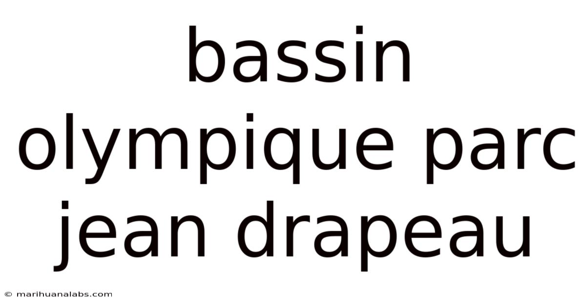 Bassin Olympique Parc Jean Drapeau