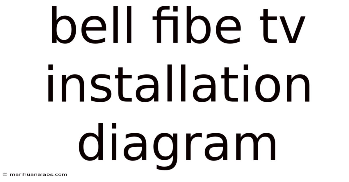 Bell Fibe Tv Installation Diagram