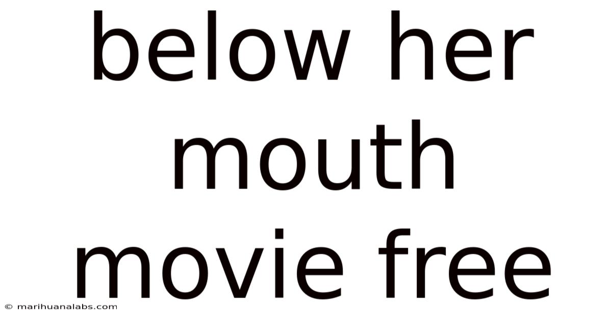 Below Her Mouth Movie Free