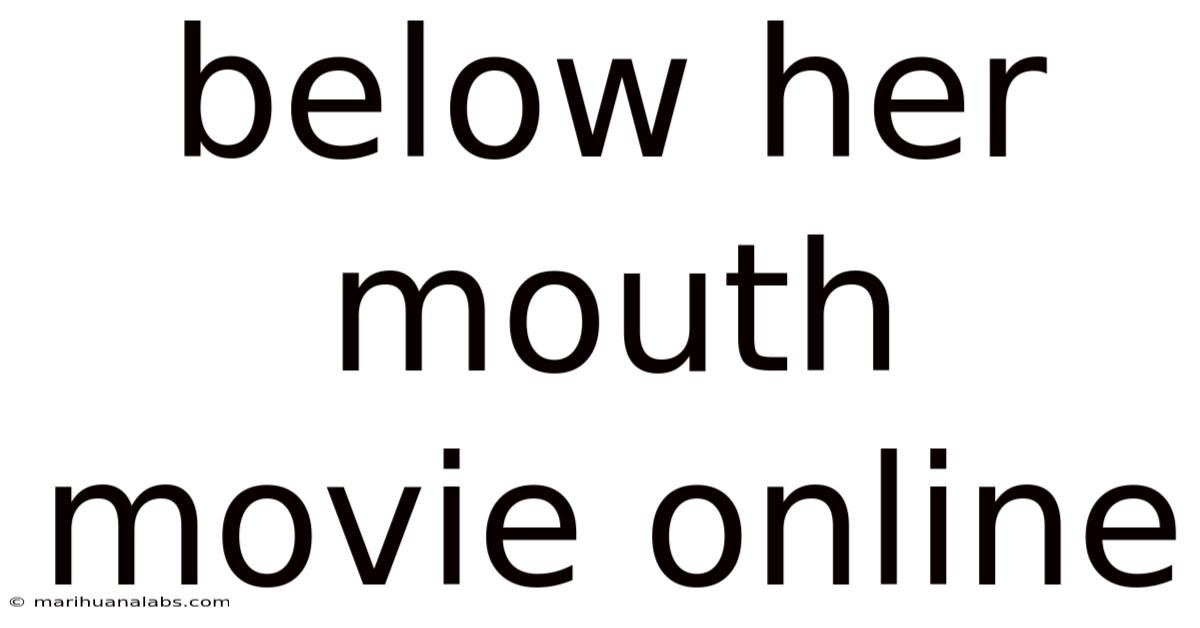 Below Her Mouth Movie Online