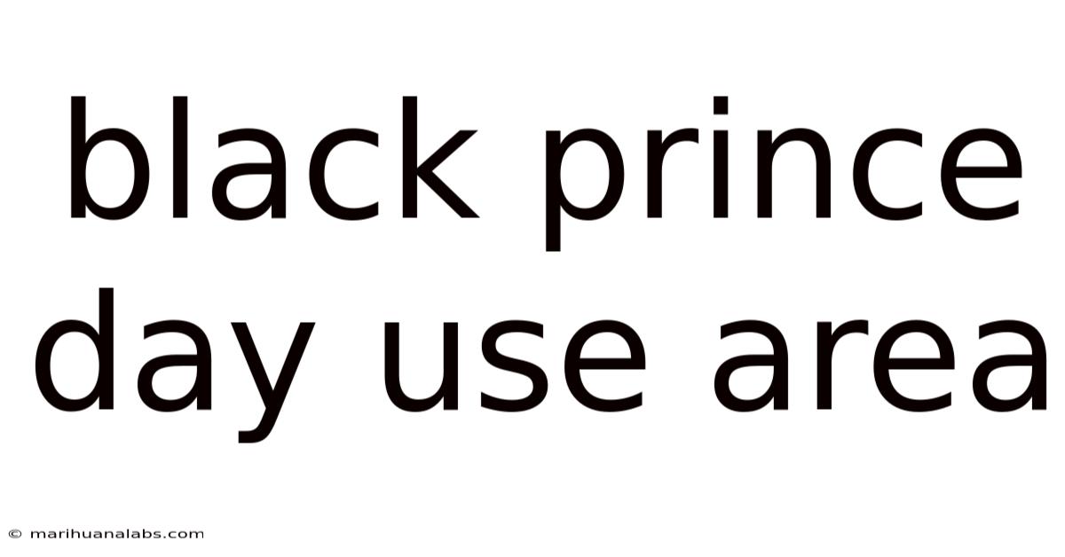Black Prince Day Use Area