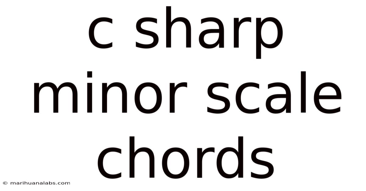 C Sharp Minor Scale Chords