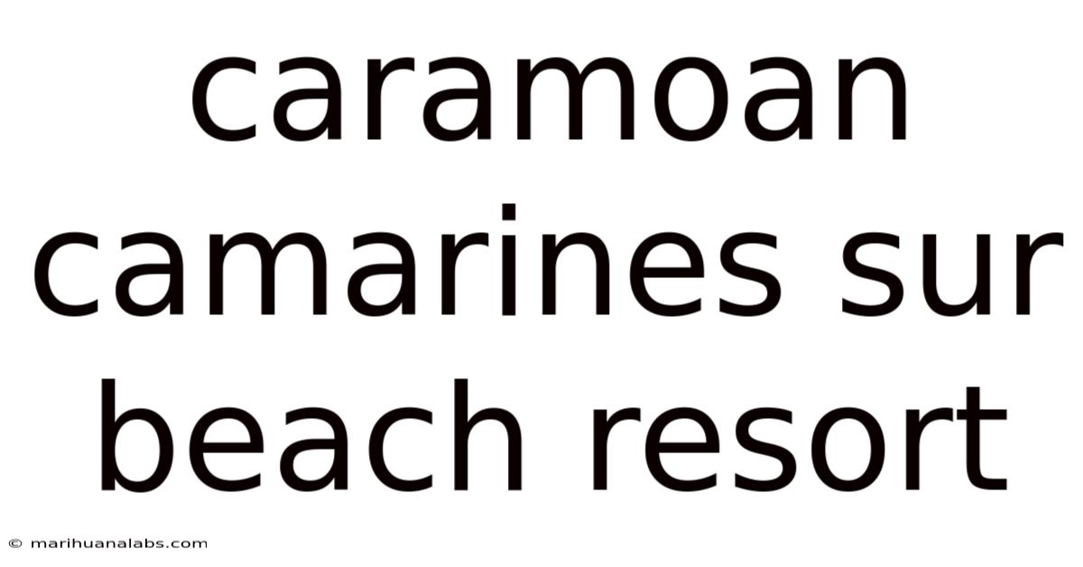 Caramoan Camarines Sur Beach Resort