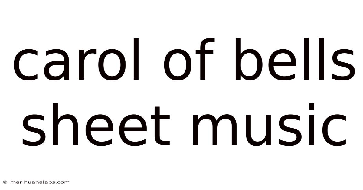 Carol Of Bells Sheet Music