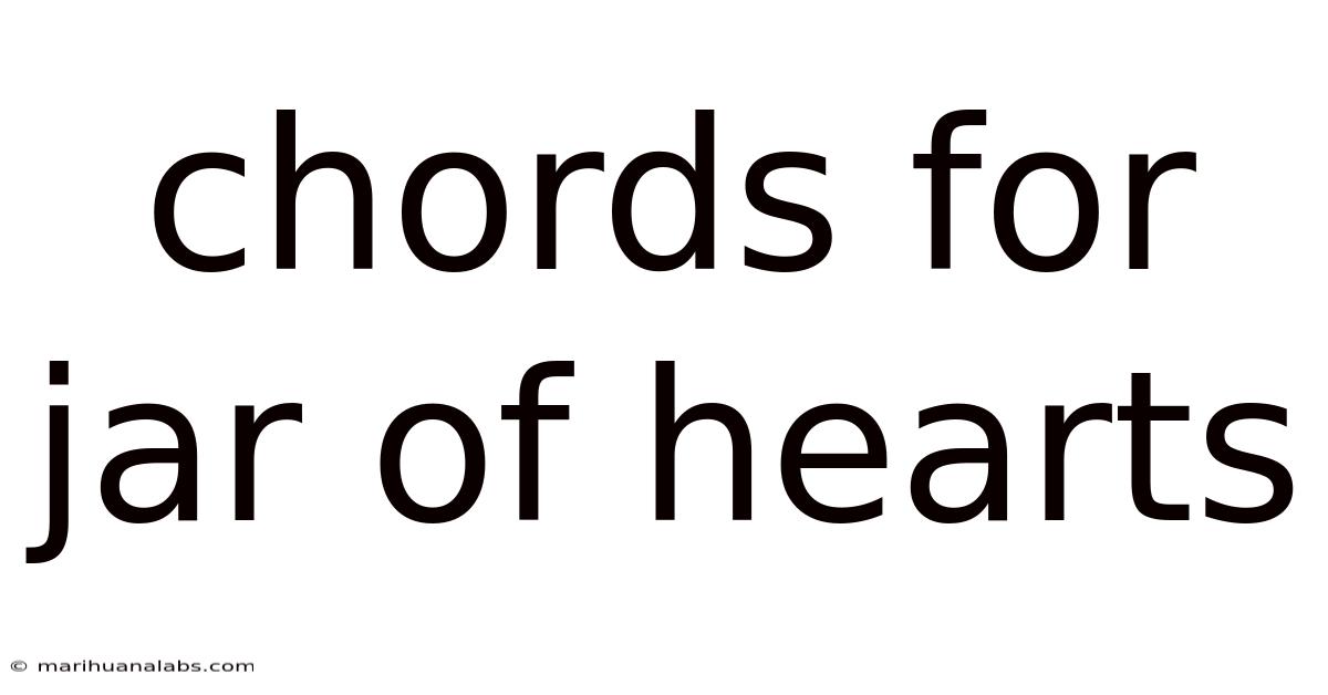 Chords For Jar Of Hearts