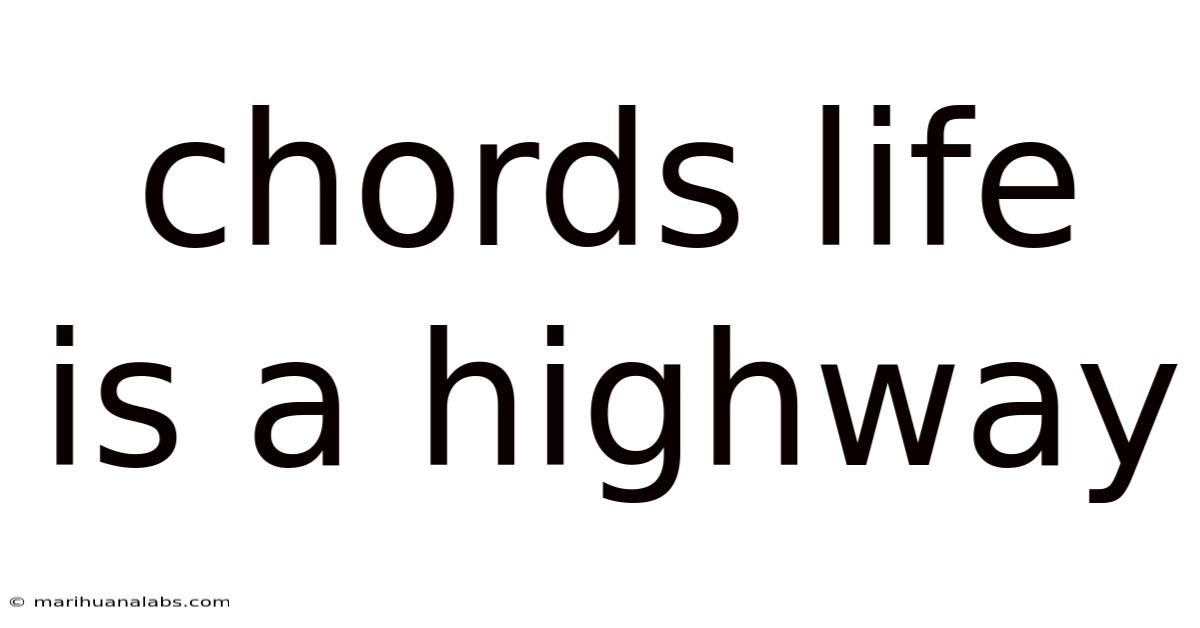 Chords Life Is A Highway
