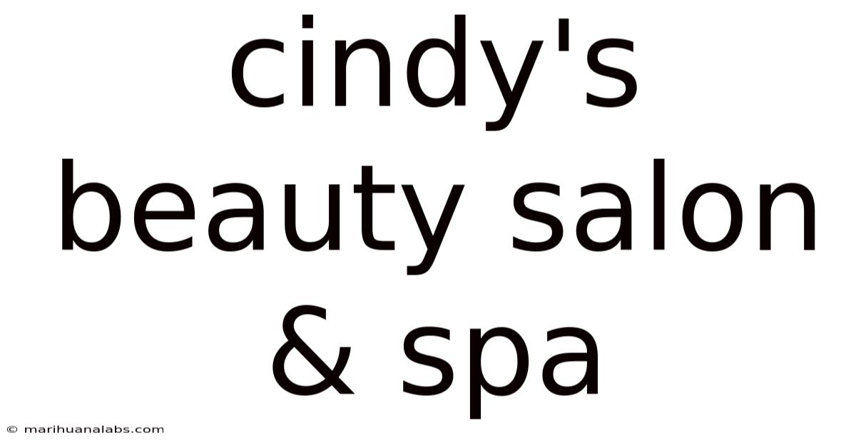 Cindy's Beauty Salon & Spa