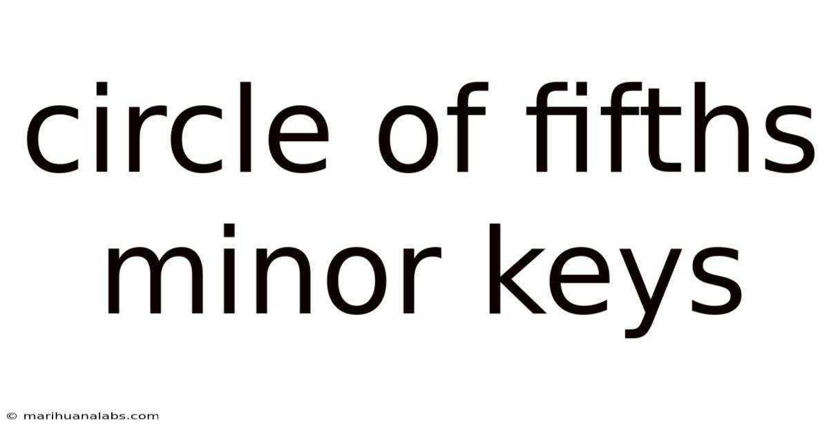 Circle Of Fifths Minor Keys