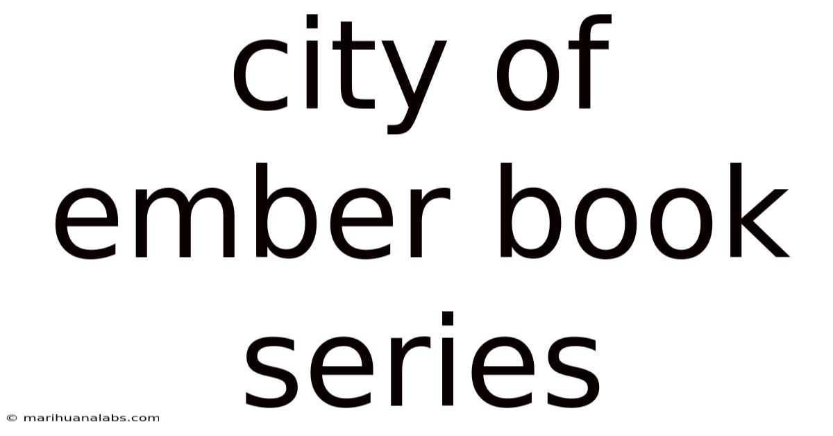City Of Ember Book Series
