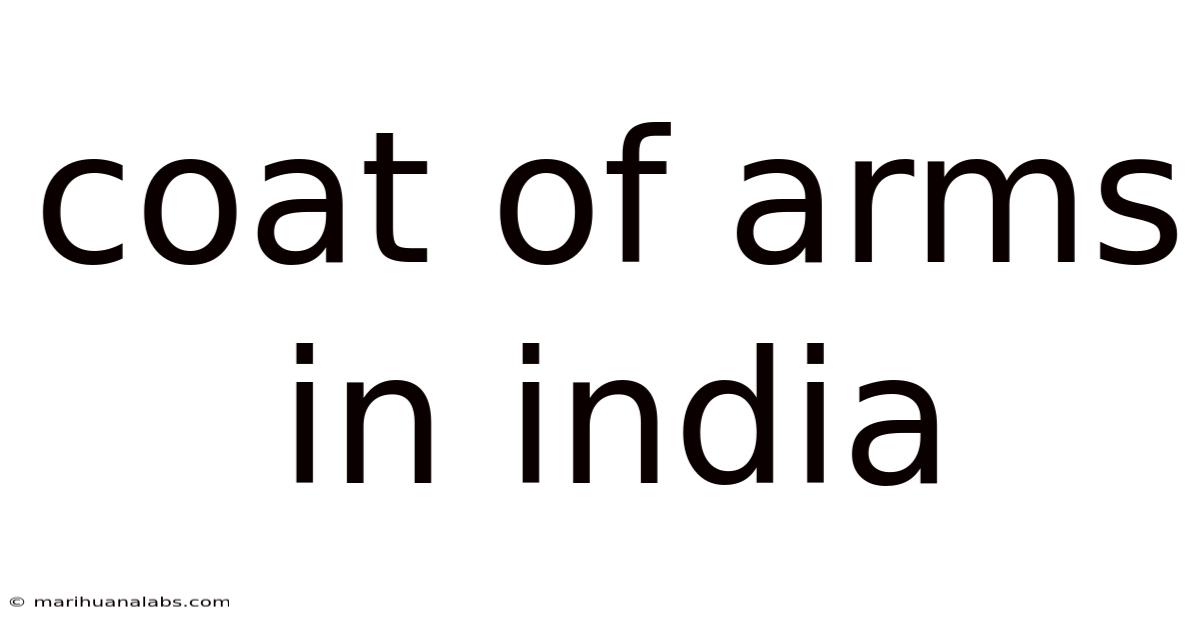 Coat Of Arms In India