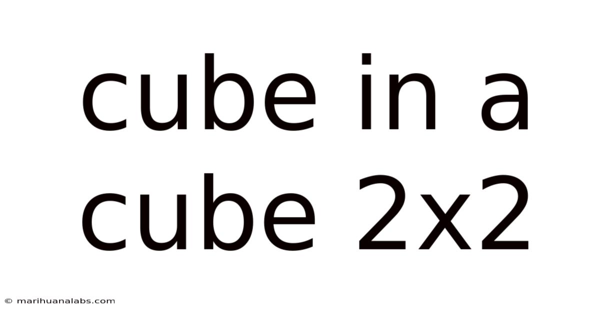 Cube In A Cube 2x2