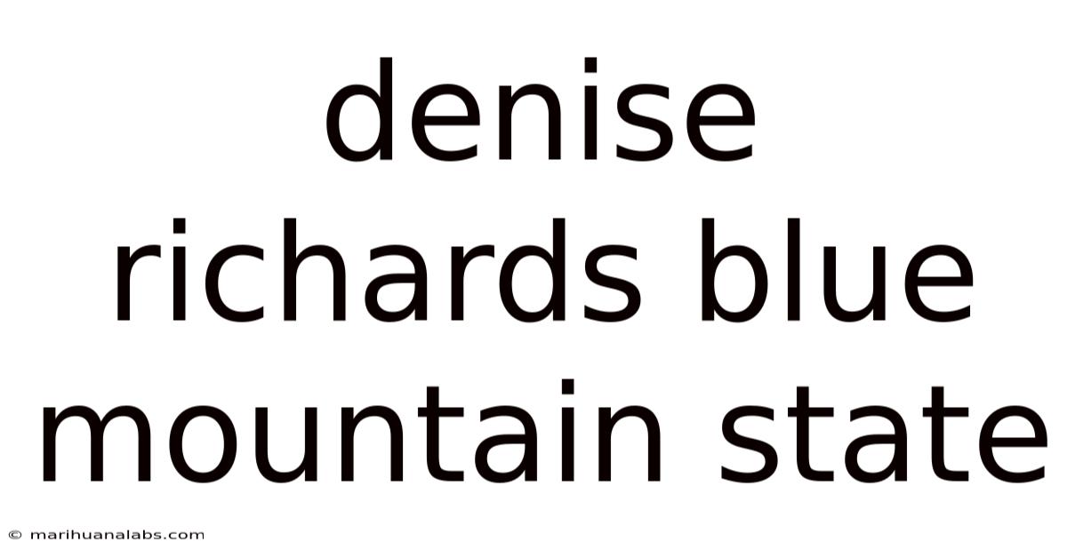 Denise Richards Blue Mountain State