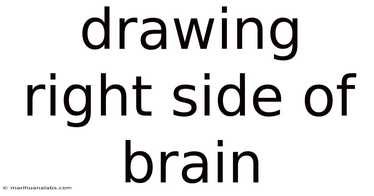 Drawing Right Side Of Brain