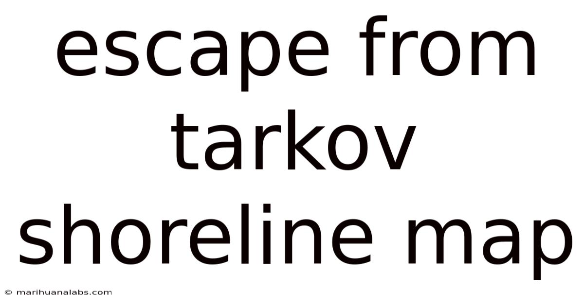 Escape From Tarkov Shoreline Map