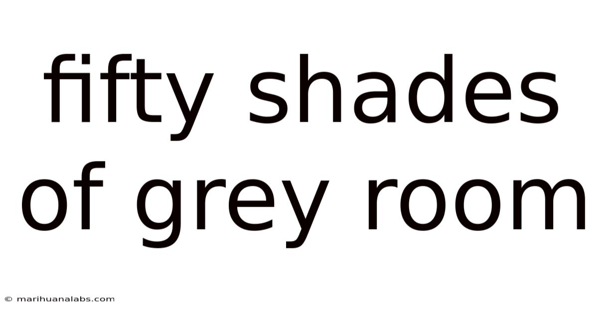 Fifty Shades Of Grey Room