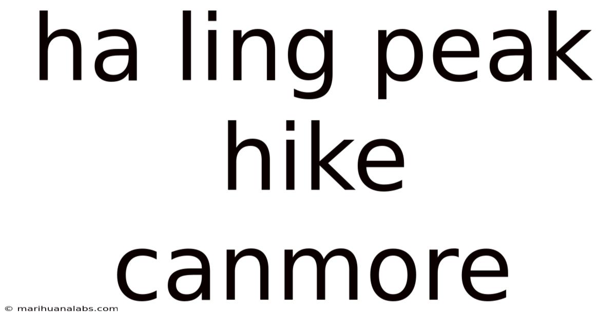 Ha Ling Peak Hike Canmore