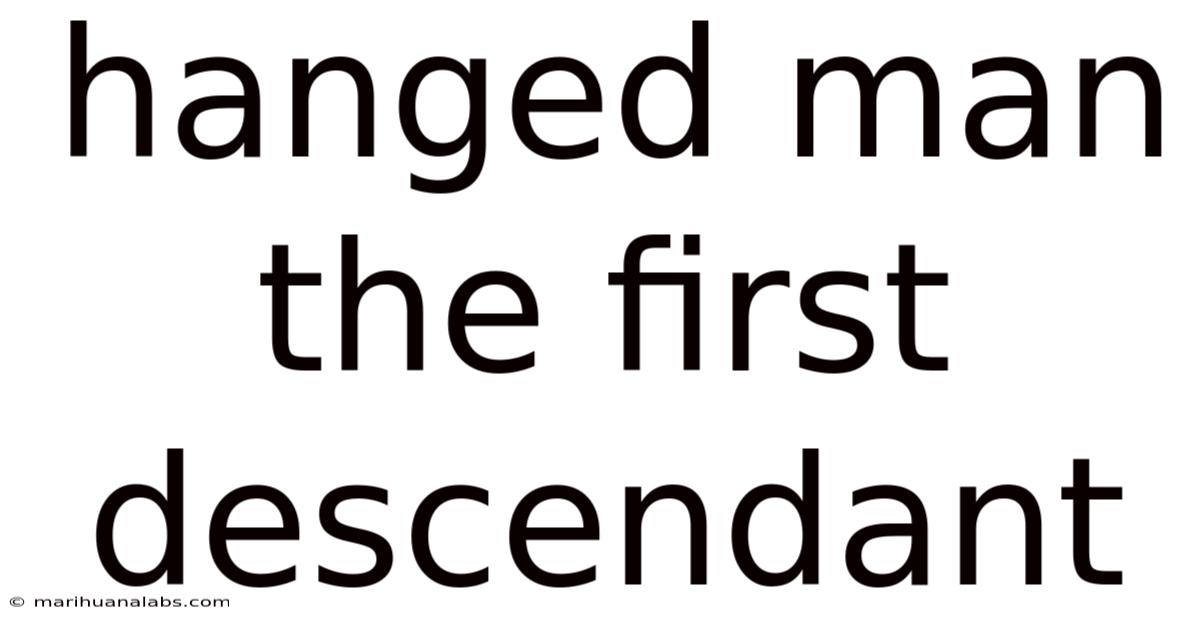 Hanged Man The First Descendant