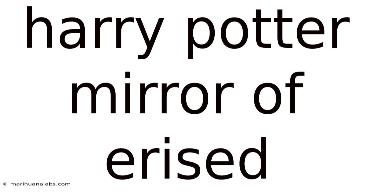 Harry Potter Mirror Of Erised