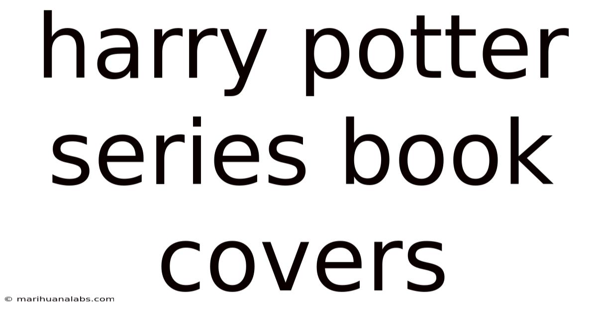 Harry Potter Series Book Covers