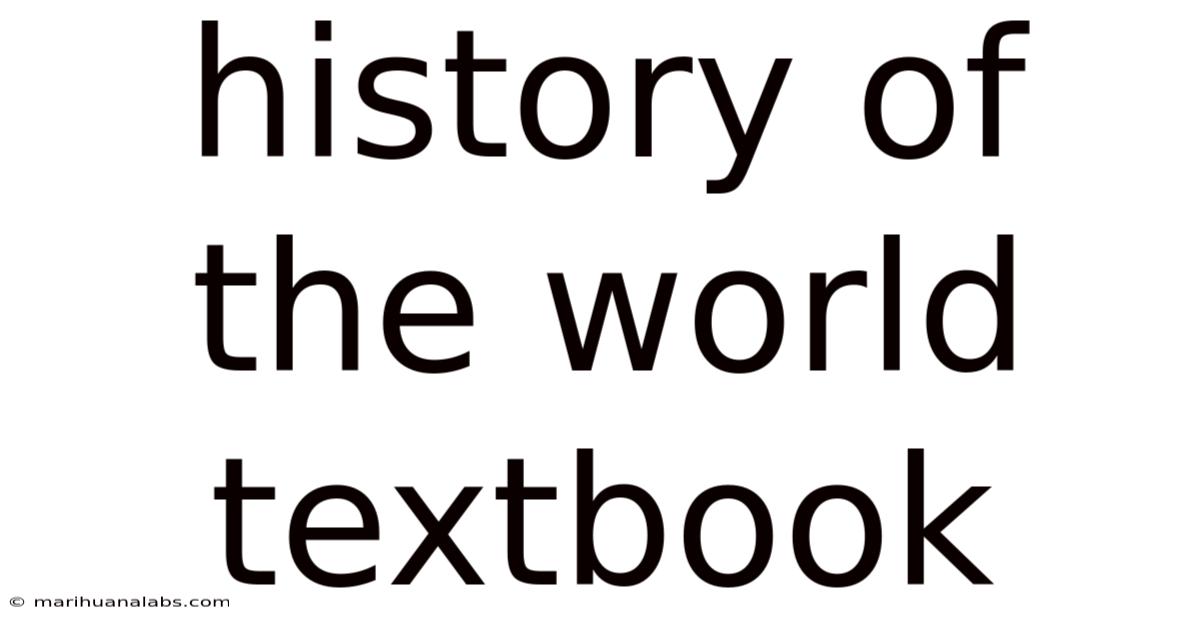 History Of The World Textbook