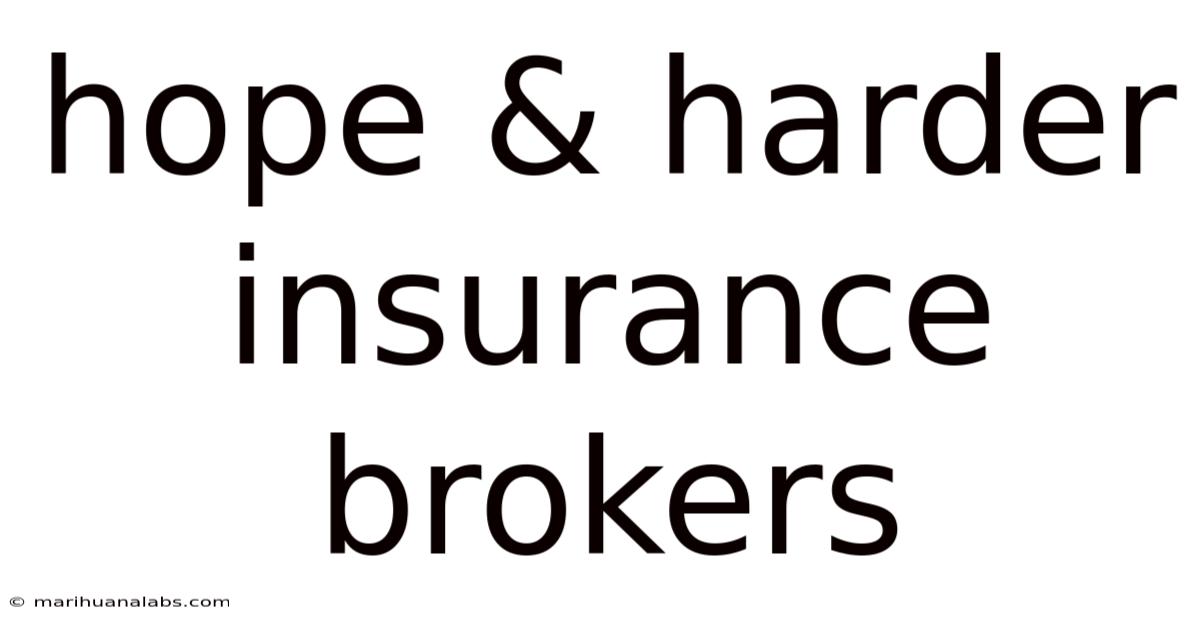 Hope & Harder Insurance Brokers