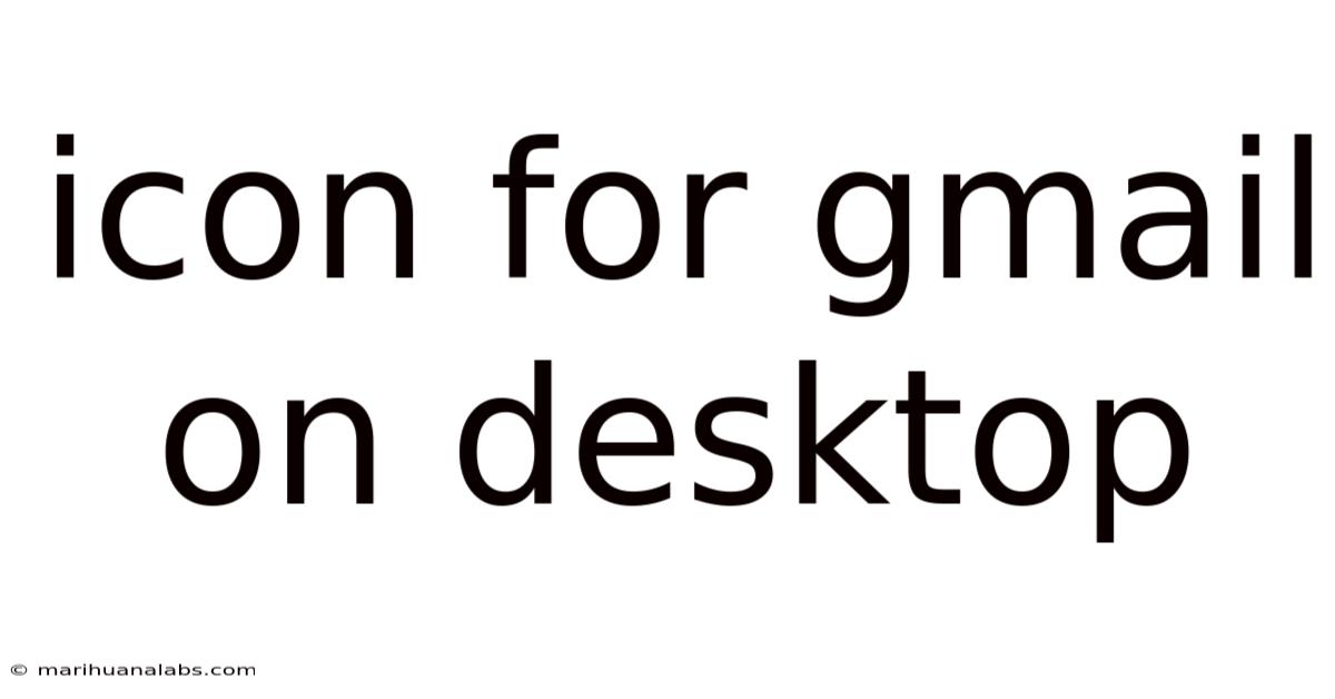 Icon For Gmail On Desktop