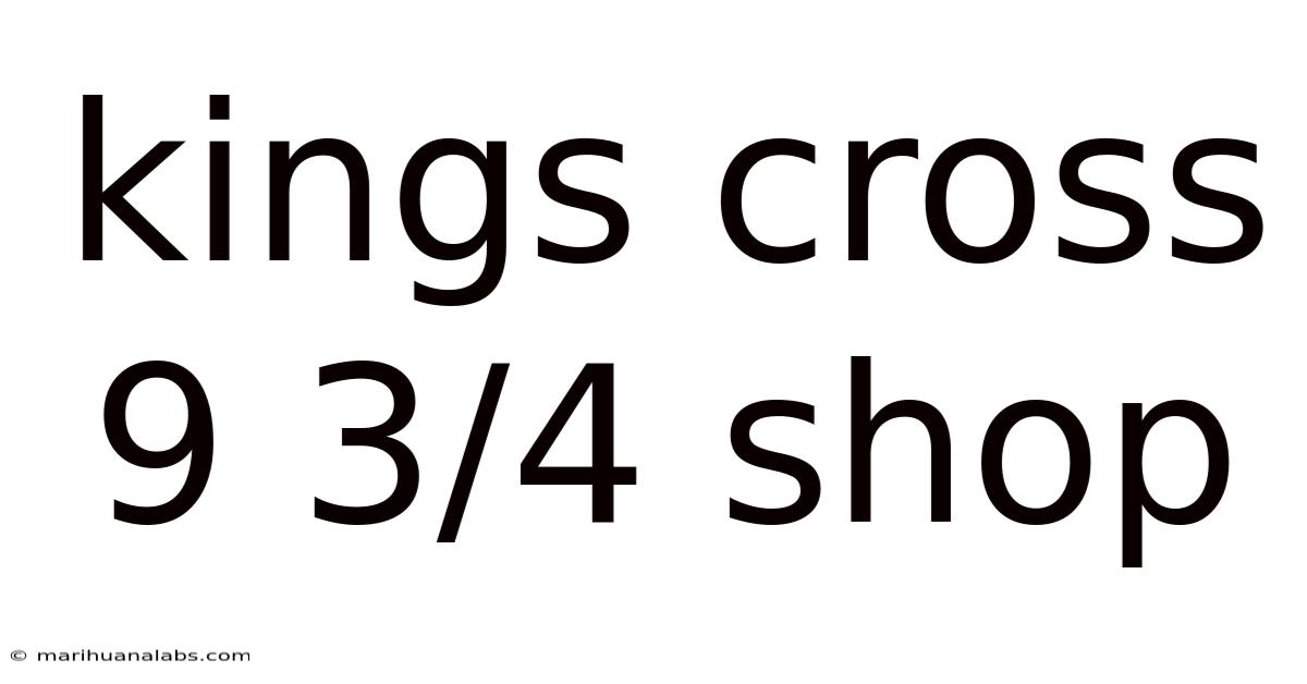 Kings Cross 9 3/4 Shop