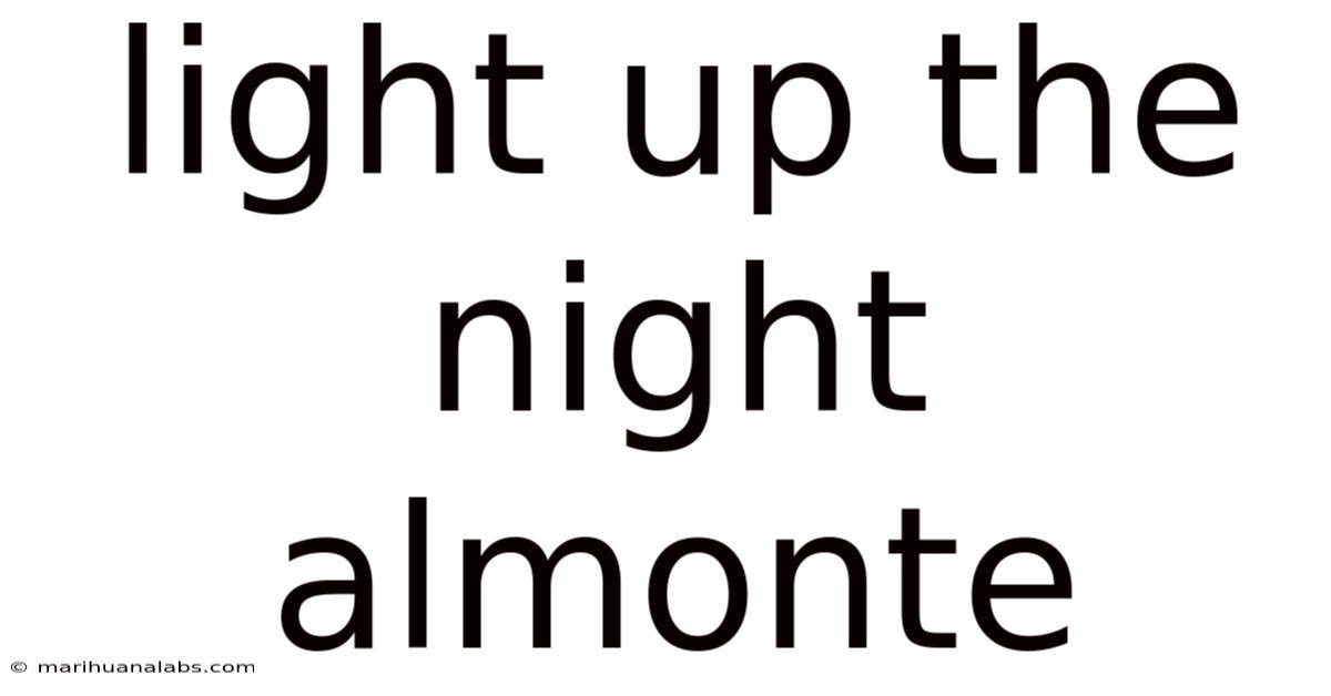 Light Up The Night Almonte