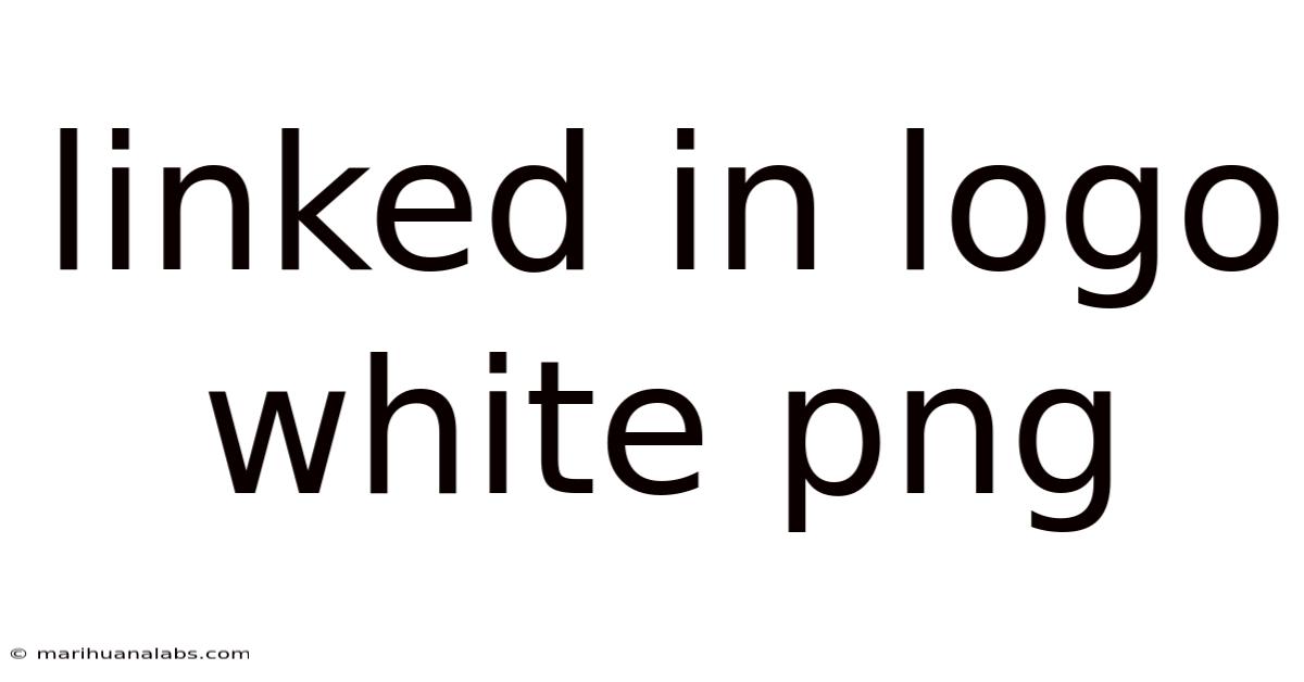 Linked In Logo White Png