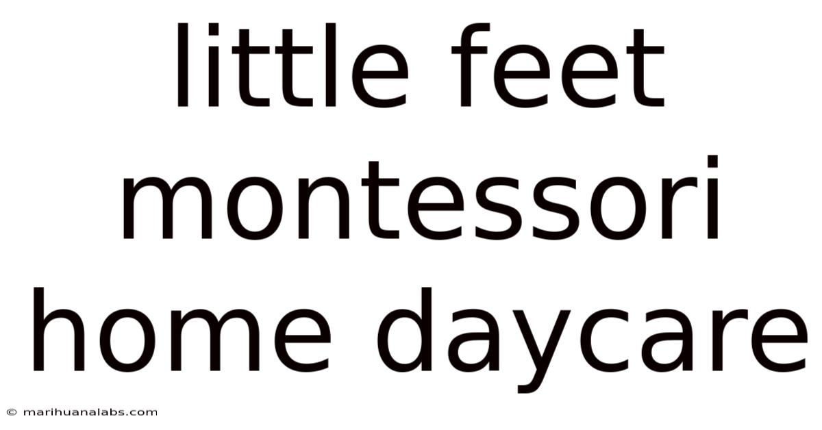 Little Feet Montessori Home Daycare