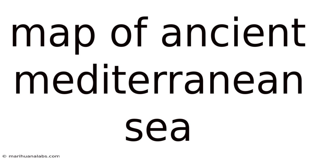 Map Of Ancient Mediterranean Sea