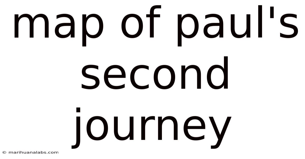 Map Of Paul's Second Journey
