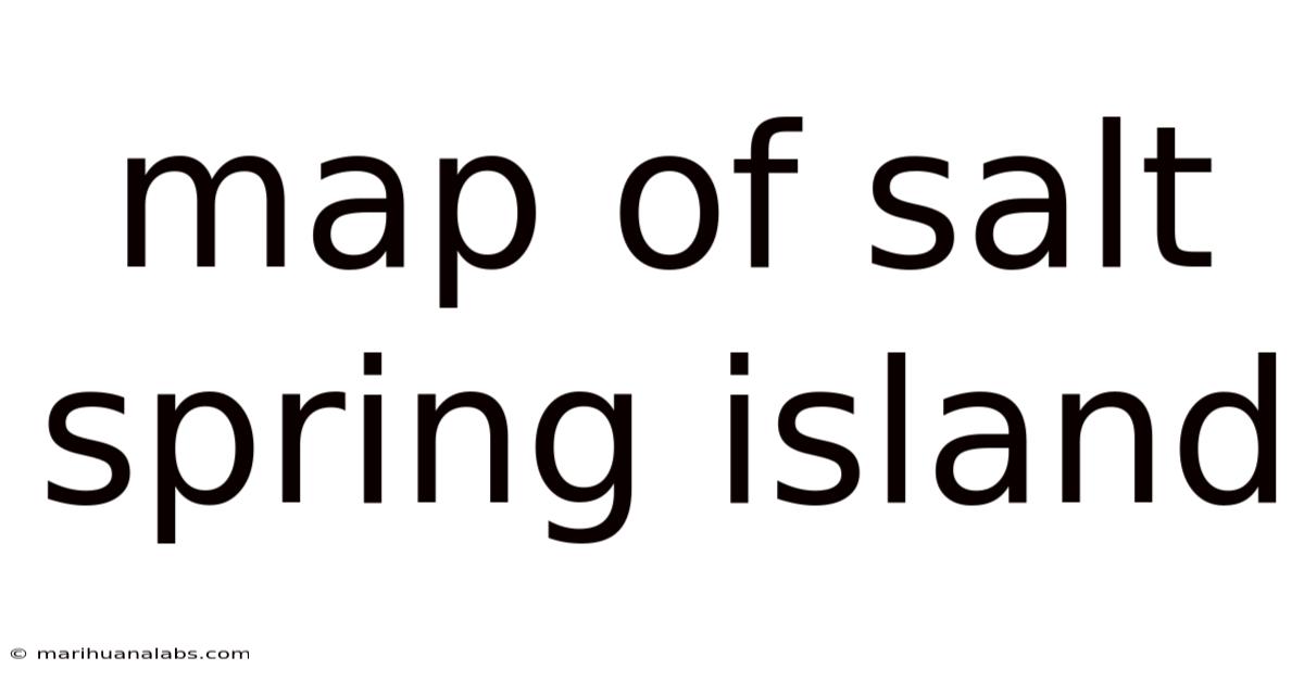 Map Of Salt Spring Island