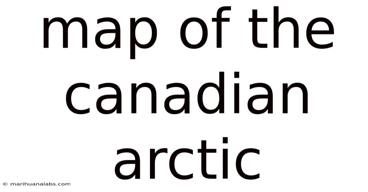 Map Of The Canadian Arctic