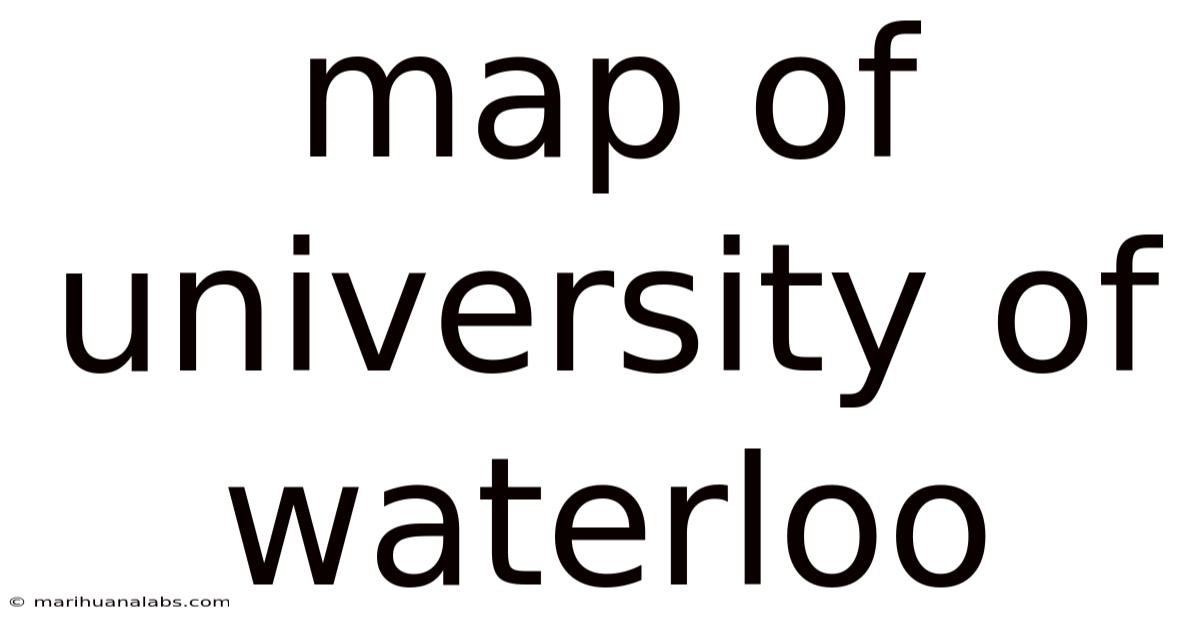 Map Of University Of Waterloo