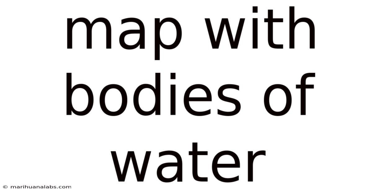 Map With Bodies Of Water