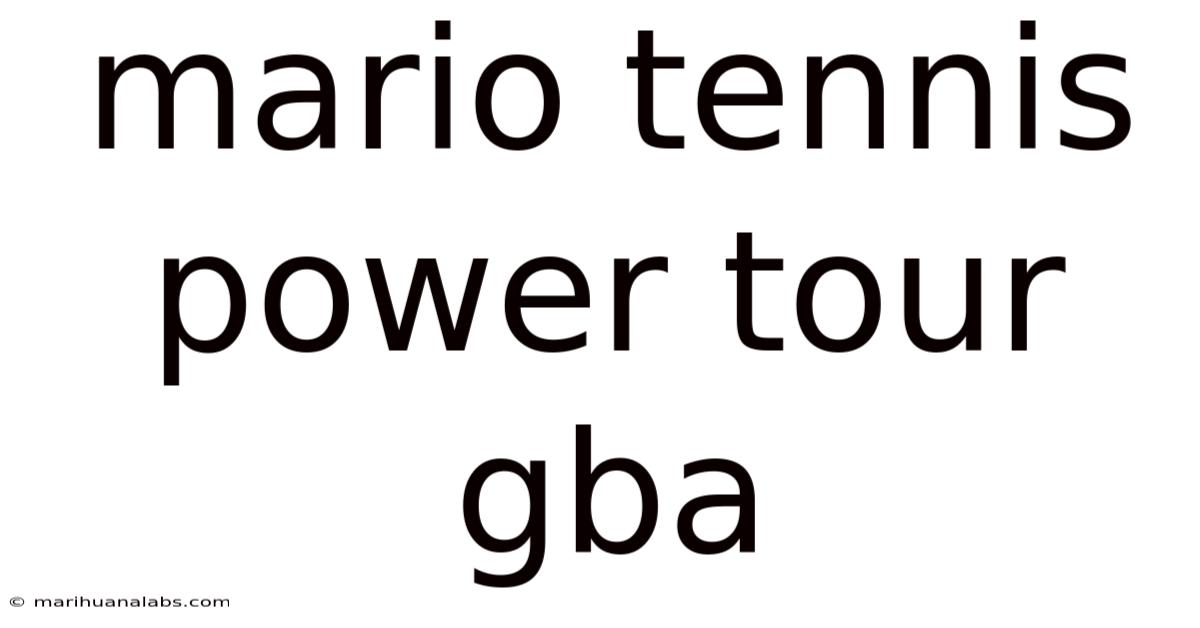 Mario Tennis Power Tour Gba