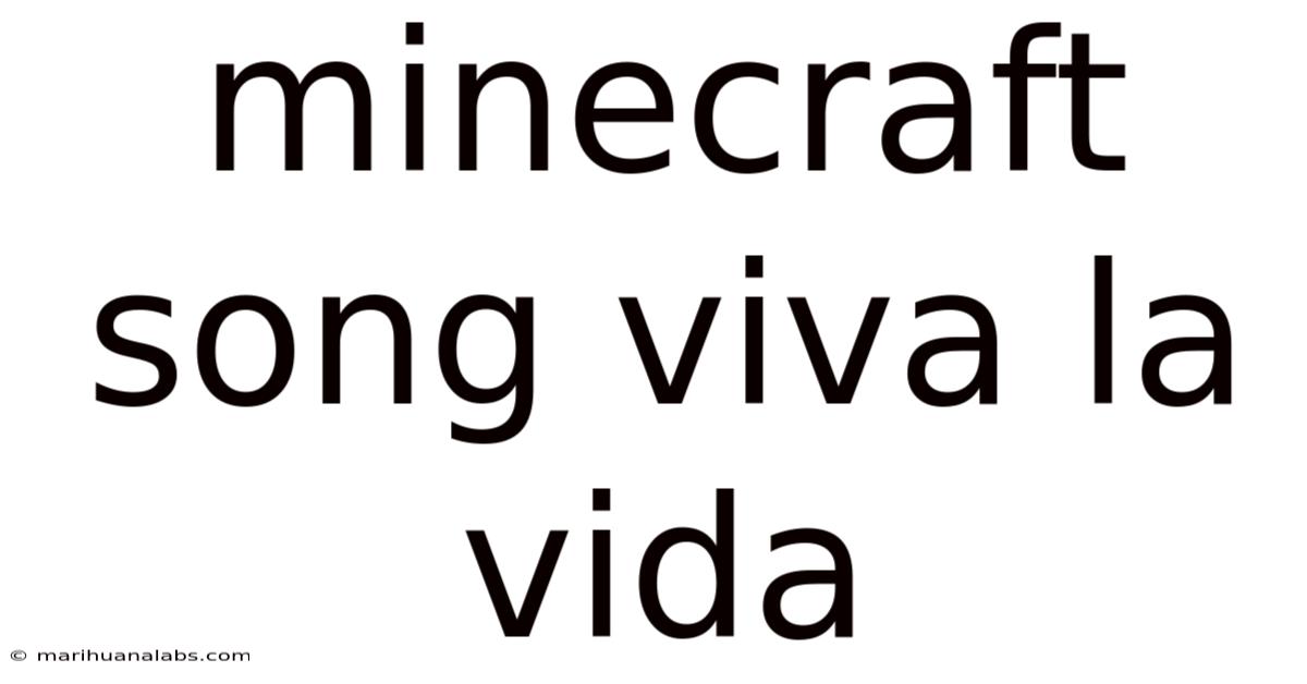 Minecraft Song Viva La Vida