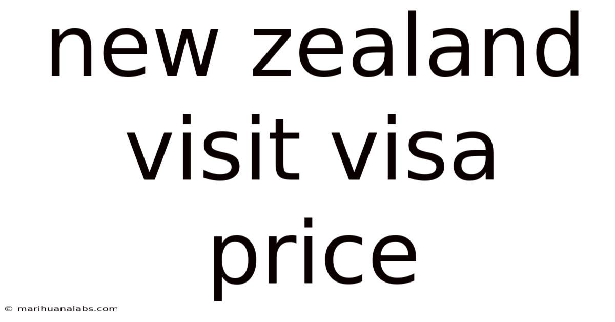 New Zealand Visit Visa Price