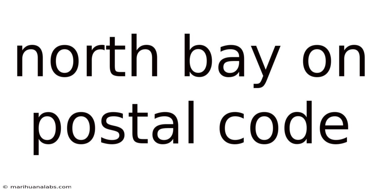 North Bay On Postal Code
