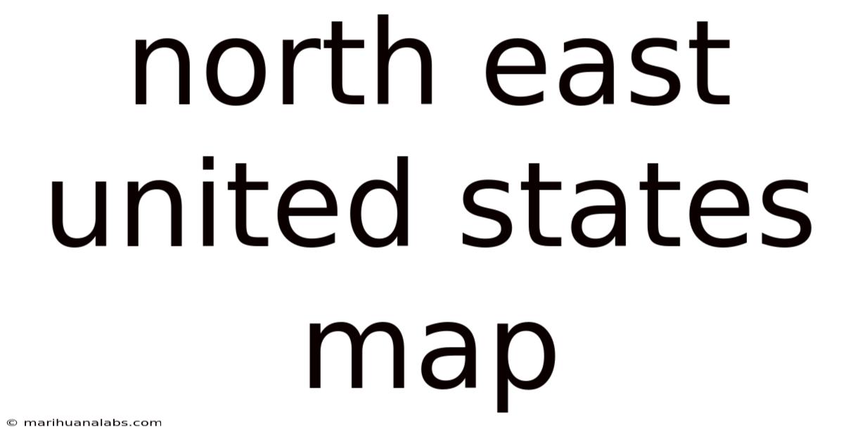 North East United States Map