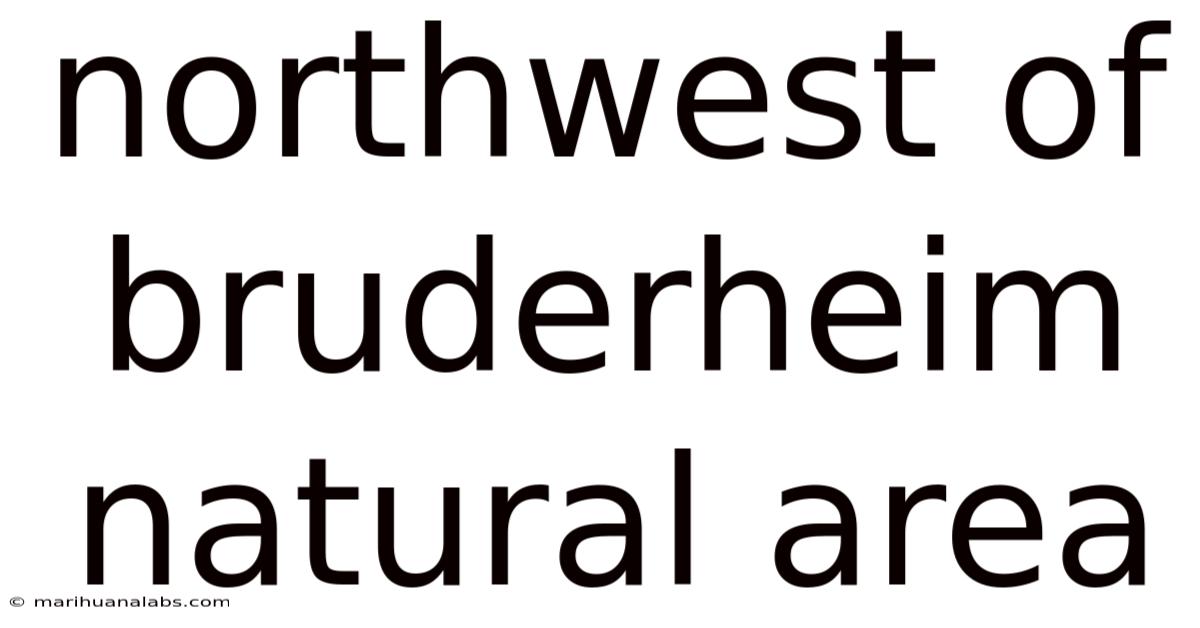 Northwest Of Bruderheim Natural Area