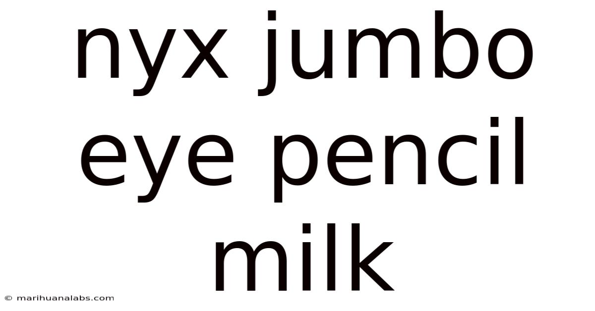 Nyx Jumbo Eye Pencil Milk