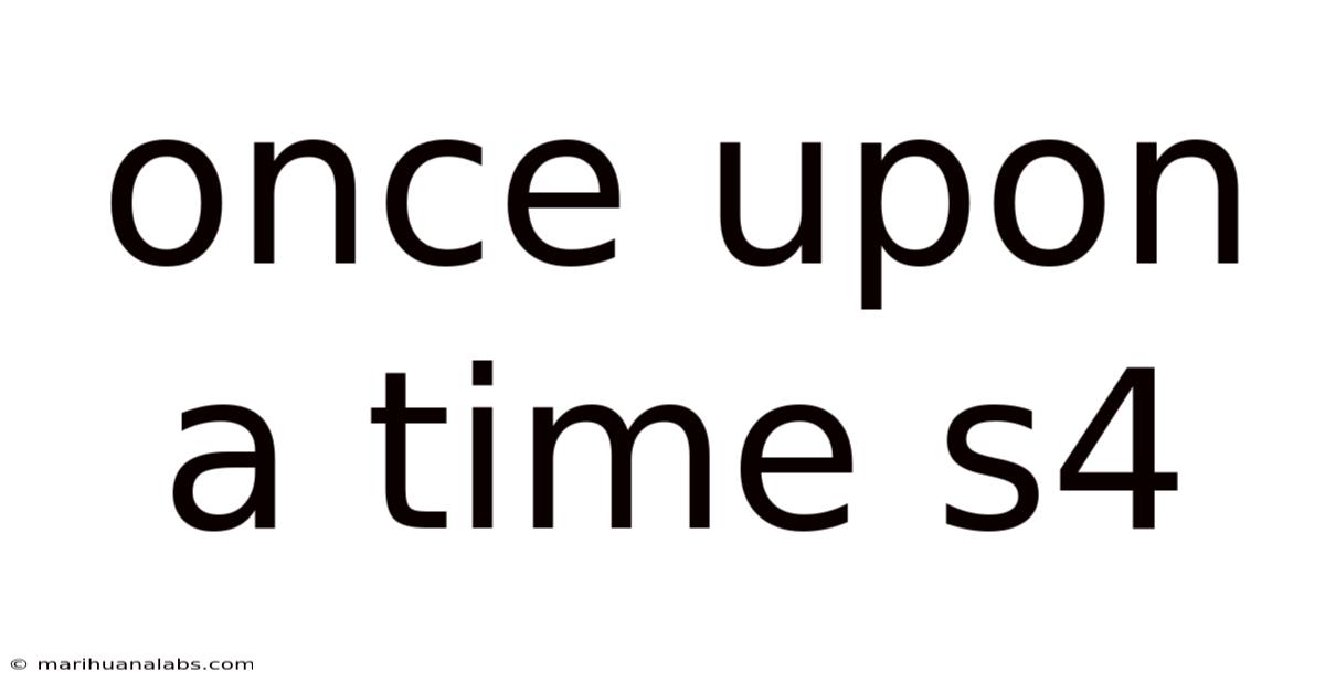 Once Upon A Time S4
